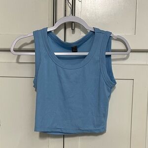 Beautiful blue crop top